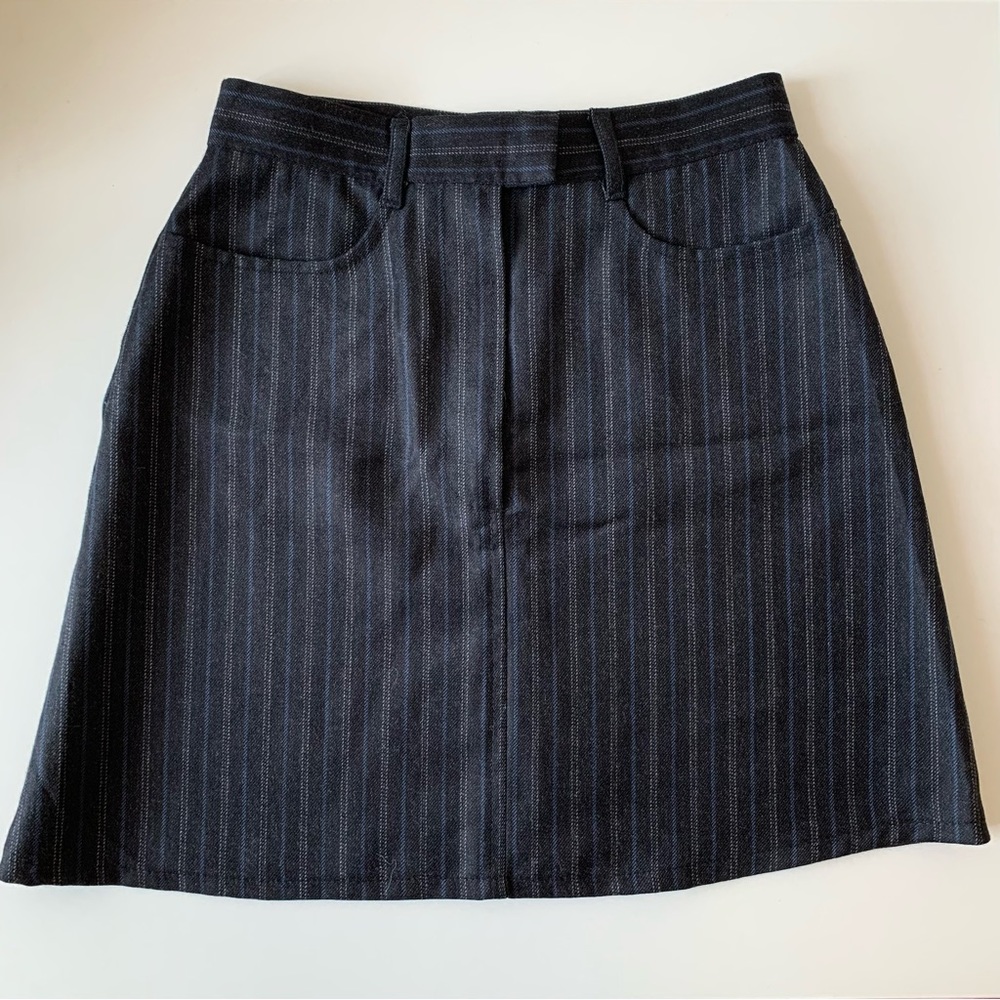 United Colors of Benetton Pinstripe Wool Skirt